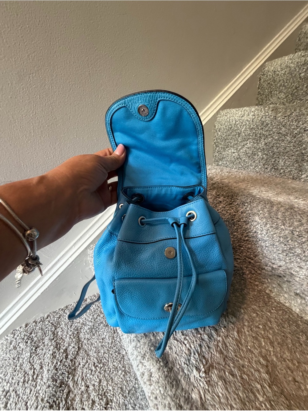 Coach Mini Turnlock Rucksack Backpack - Picture 5 of 6